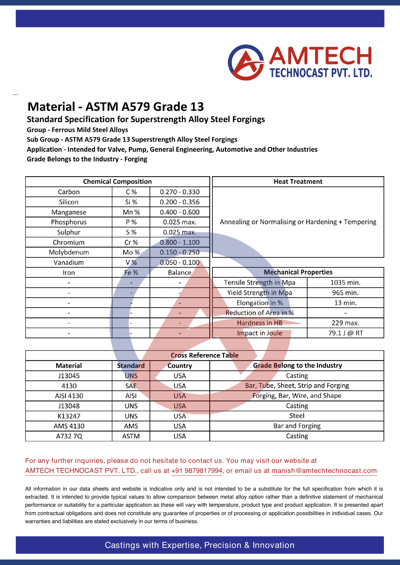 ASTM A579 Grade 13